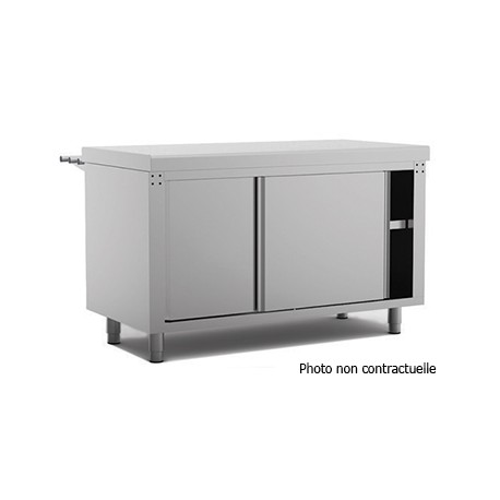 Meuble neutre laqué avec portes coulissantes - SELF-SERVICE 750 - SEN1450-L - Nosem