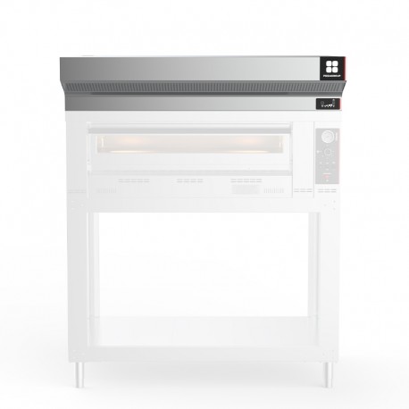 Hotte en acier inoxydable pour fours à pizza - KF612L - Pizza Group