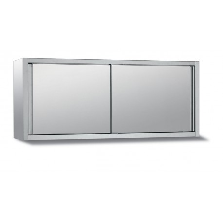 Placard mural en inox - Hauteur 600 mm - Profondeur 400 mm - Longueur 1200 mm - AM612T